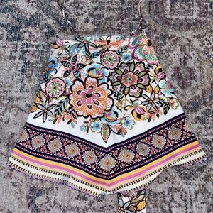 Buckle Multicolor Floral Women's Blouse